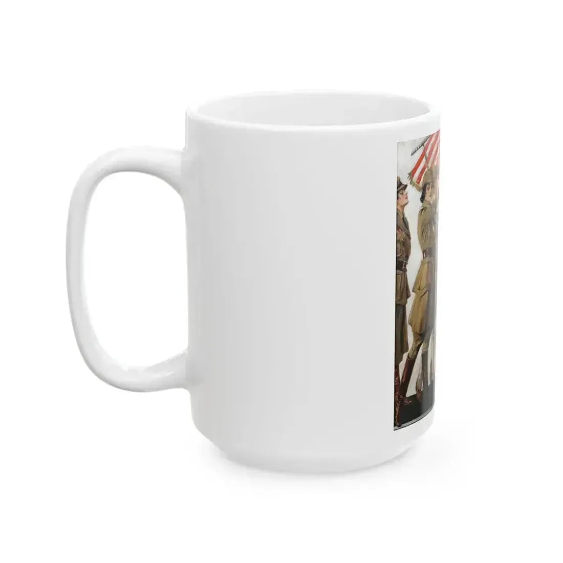 As We Go Marshing On, Life magazine cover, February 6th, 1919 - White Coffee Mug - Go Mug Yourself