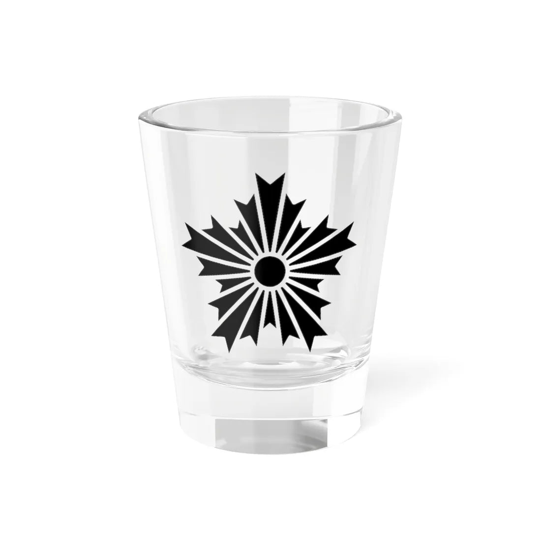Asahikage No background and Black color drawing (Japan) (Coat of Arms) Shot Glass 1.5oz 1.5oz - Go Mug Yourself
