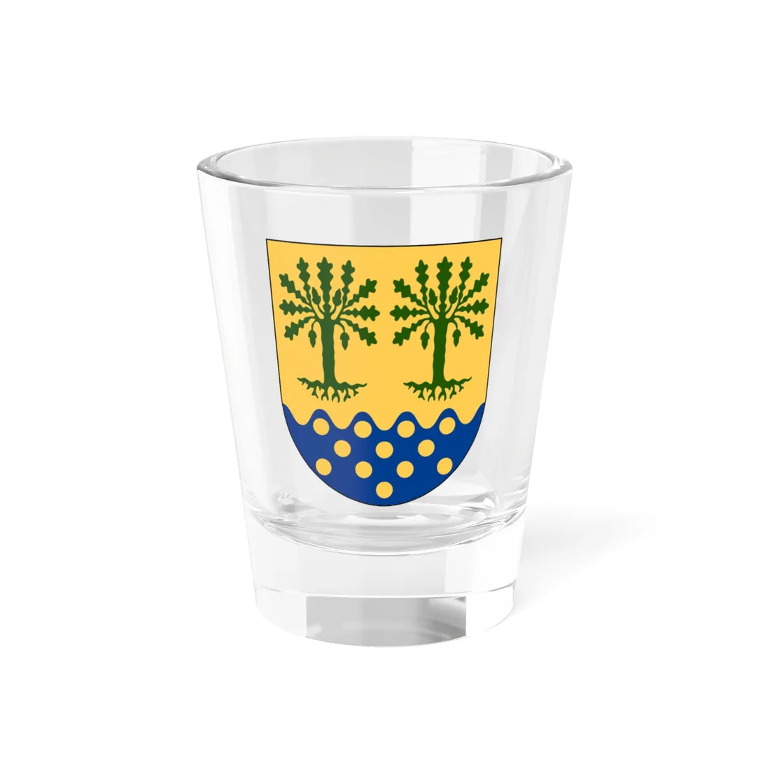 Asarum vapen (Sweden) (Coat of Arms) Shot Glass 1.5oz 1.5oz - Go Mug Yourself