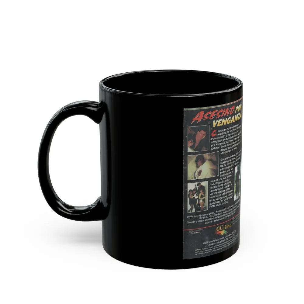 ASESINO POR VENGANZA (VHS COVER) - Black Coffee Mug-Go Mug Yourself