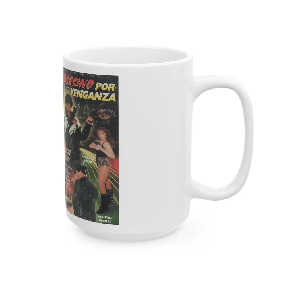 ASESINO POR VENGANZA (VHS COVER) - White Coffee Mug-Go Mug Yourself