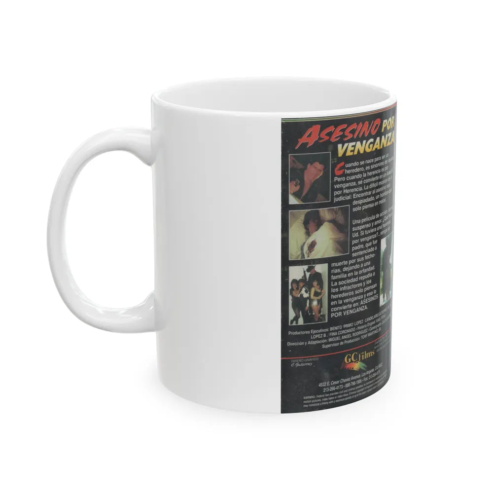 ASESINO POR VENGANZA (VHS COVER) - White Coffee Mug-Go Mug Yourself