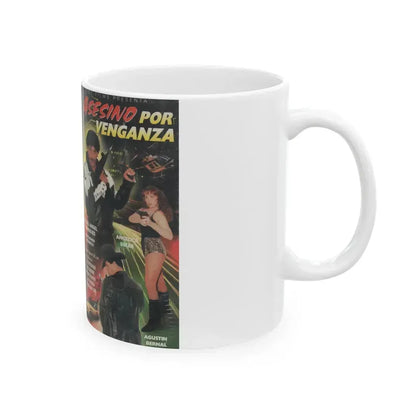 ASESINO POR VENGANZA (VHS COVER) - White Coffee Mug - Go Mug Yourself
