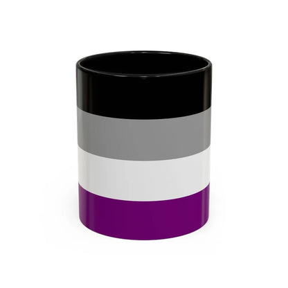 Asexual Pride Flag - Accent Coffee Mug-11oz-Black-Go Mug Yourself