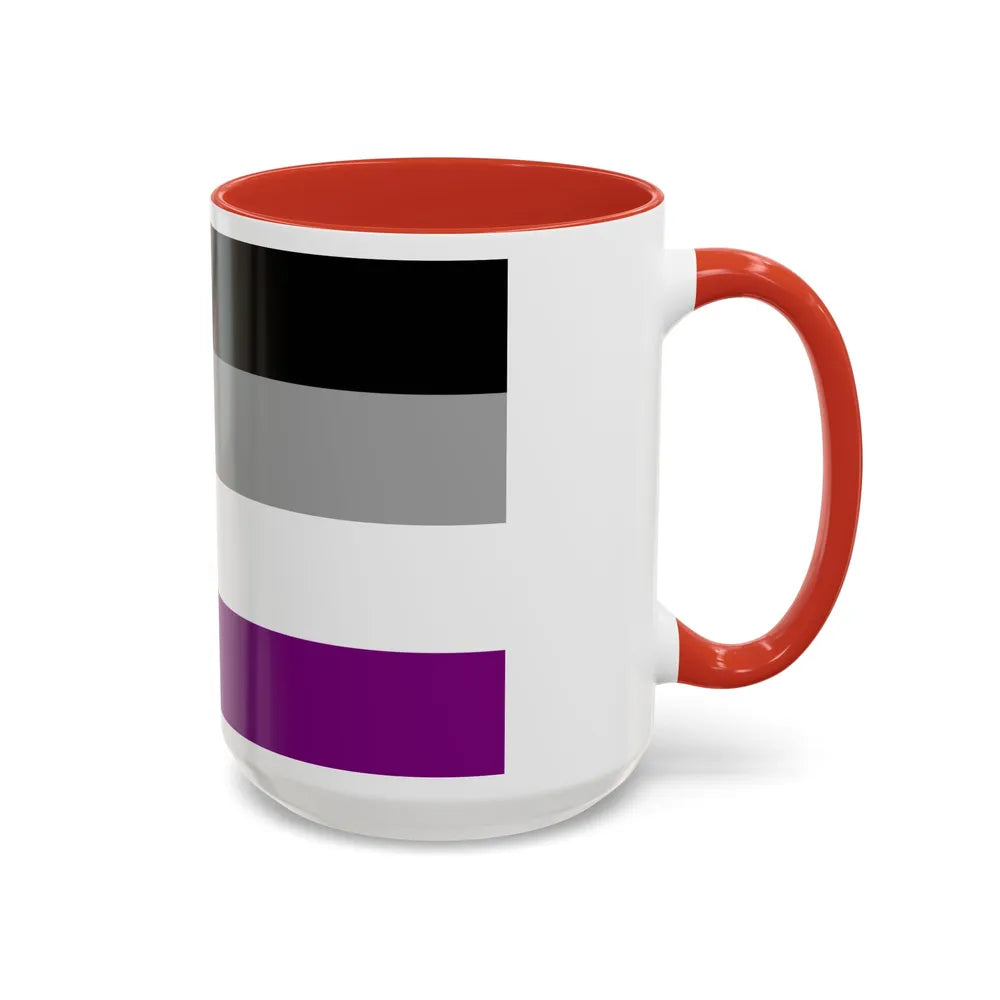 Asexual Pride Flag - Accent Coffee Mug-Go Mug Yourself