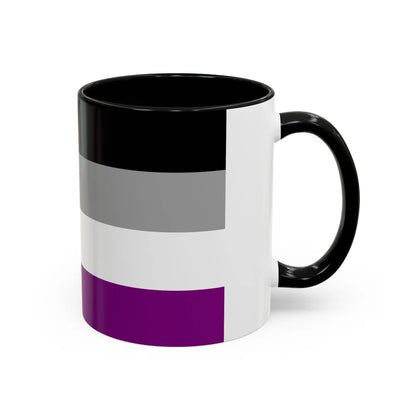 Asexual Pride Flag - Accent Coffee Mug-Go Mug Yourself