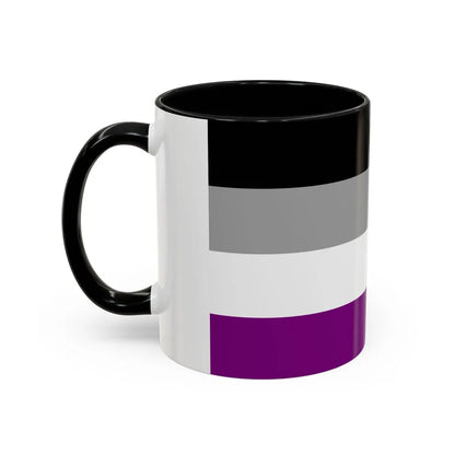 Asexual Pride Flag - Accent Coffee Mug-Go Mug Yourself