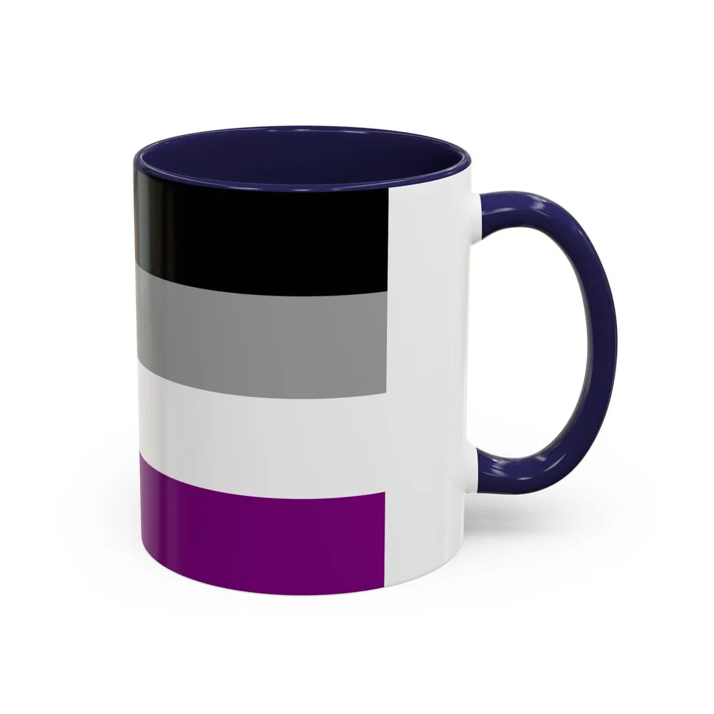 Asexual Pride Flag - Accent Coffee Mug-Go Mug Yourself