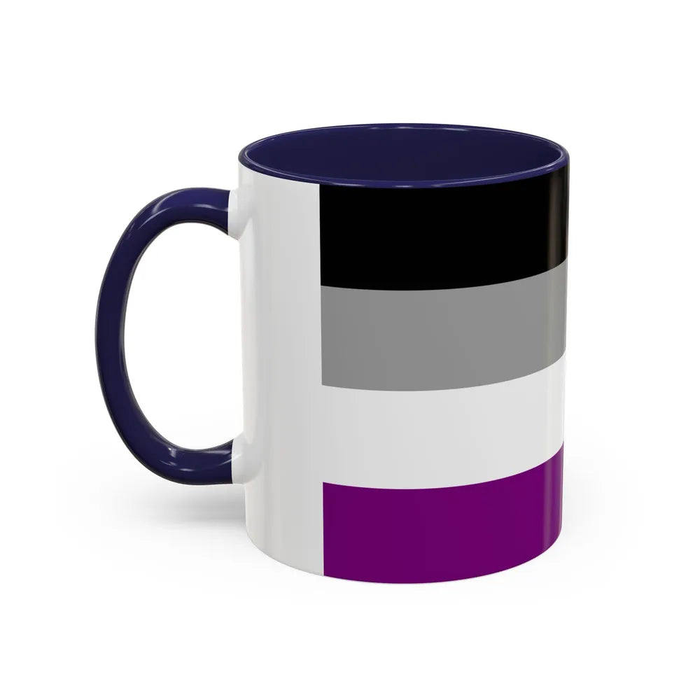 Asexual Pride Flag - Accent Coffee Mug-Go Mug Yourself