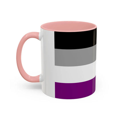 Asexual Pride Flag - Accent Coffee Mug-Go Mug Yourself