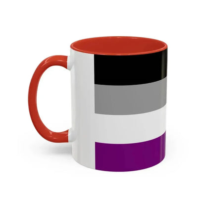 Asexual Pride Flag - Accent Coffee Mug - Go Mug Yourself