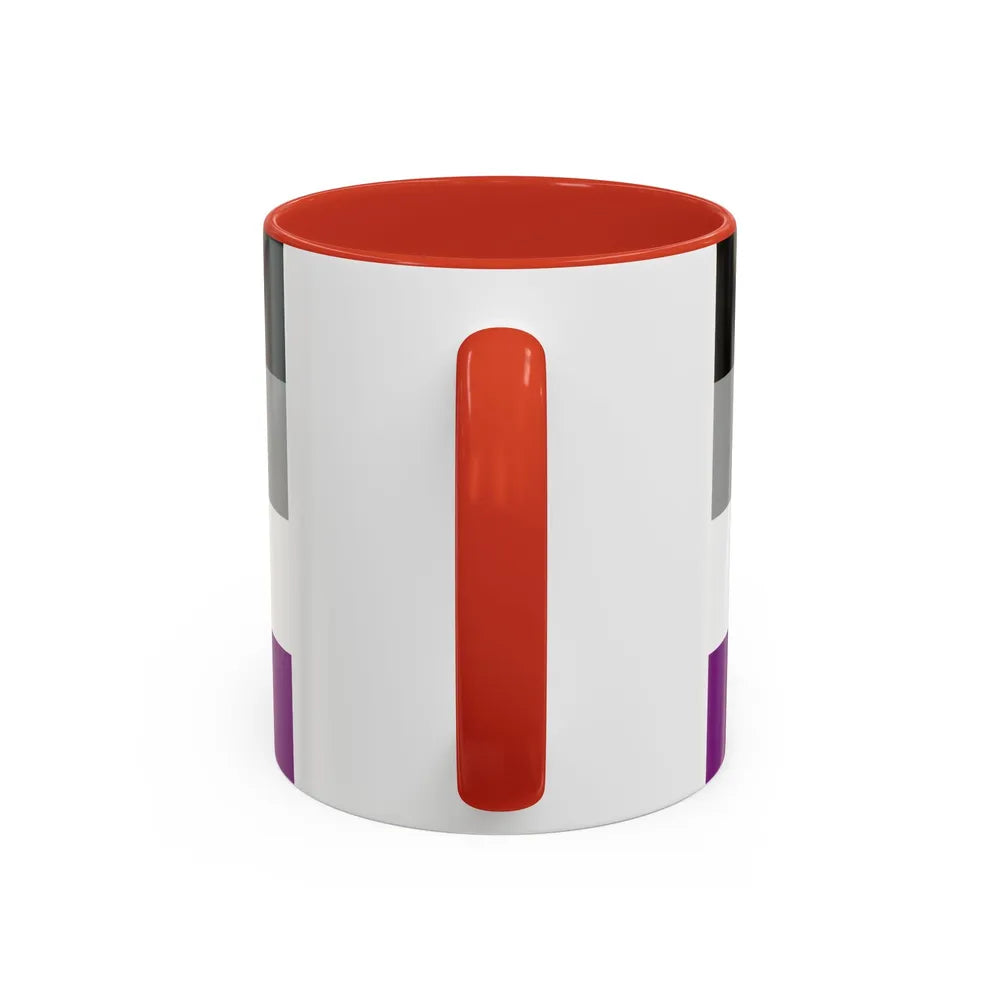 Asexual Pride Flag - Accent Coffee Mug-Go Mug Yourself