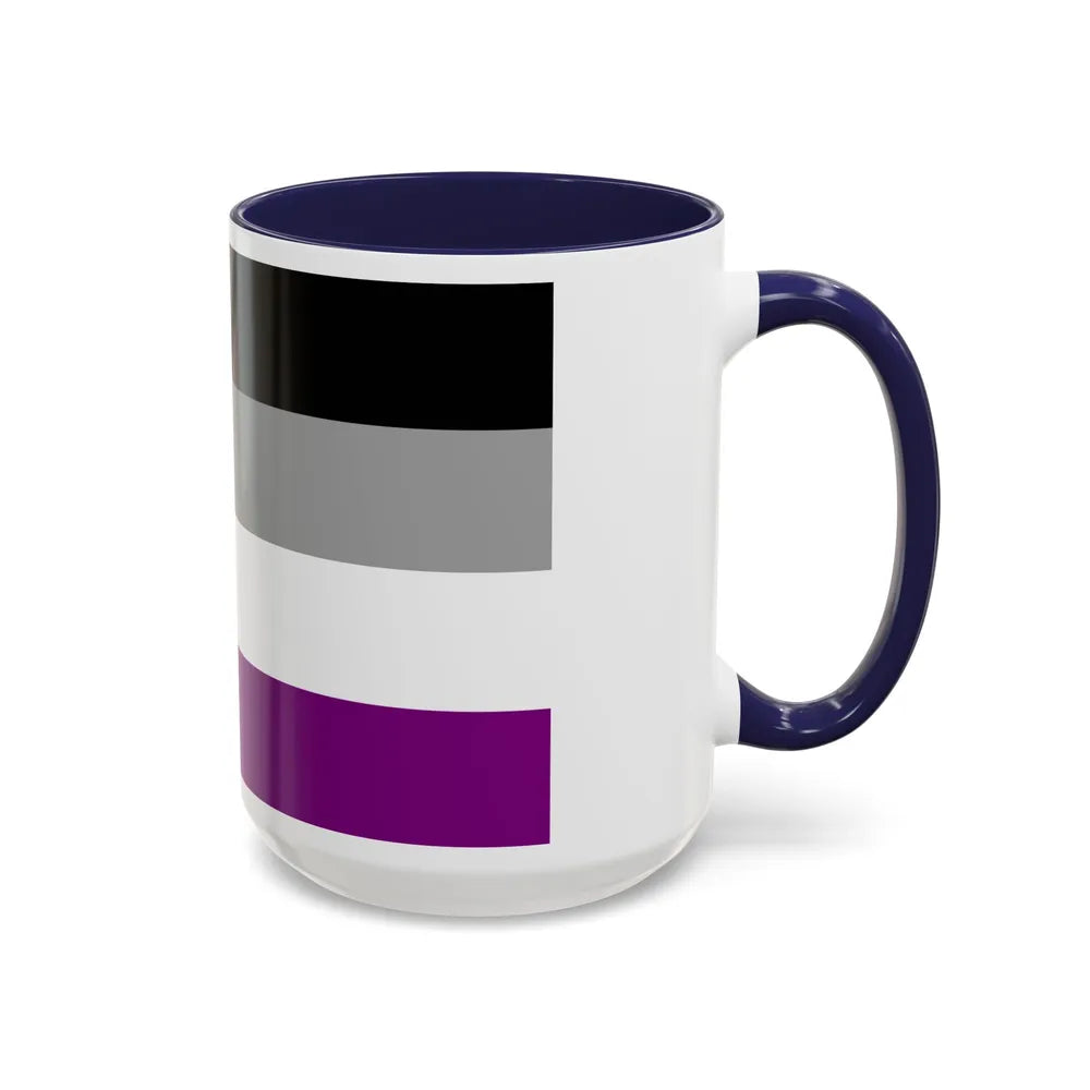 Asexual Pride Flag - Accent Coffee Mug-Go Mug Yourself