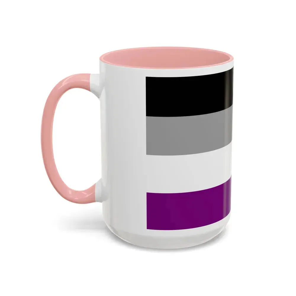 Asexual Pride Flag - Accent Coffee Mug - Go Mug Yourself