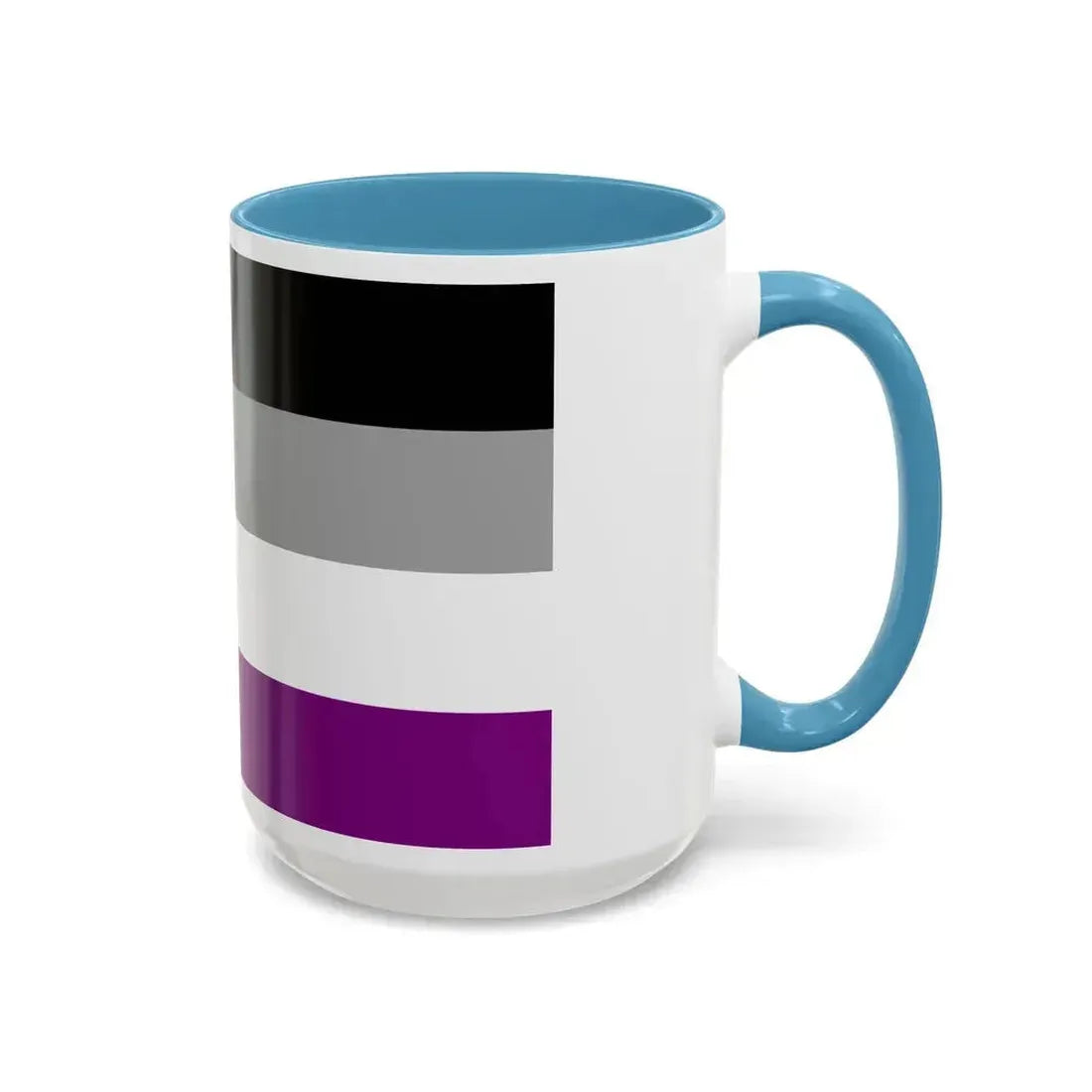 Asexual Pride Flag - Accent Coffee Mug - Go Mug Yourself
