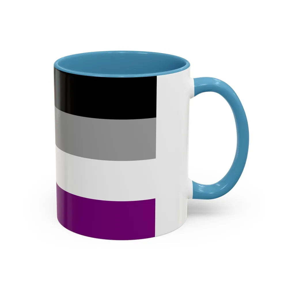 Asexual Pride Flag - Accent Coffee Mug-Go Mug Yourself