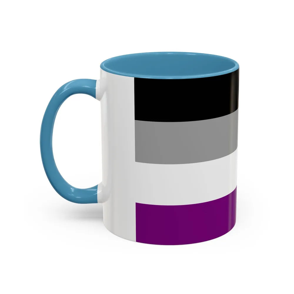 Asexual Pride Flag - Accent Coffee Mug-Go Mug Yourself