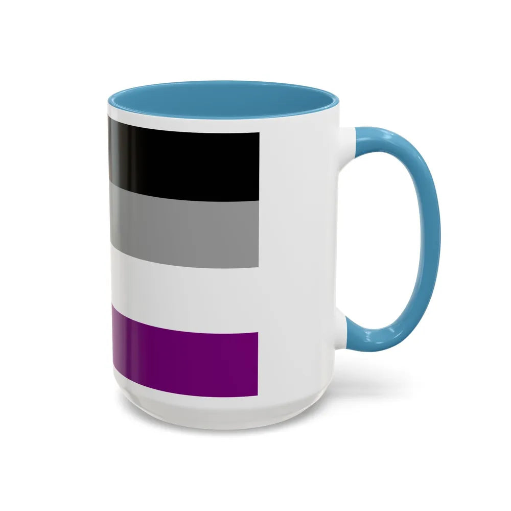 Asexual Pride Flag - Accent Coffee Mug-Go Mug Yourself