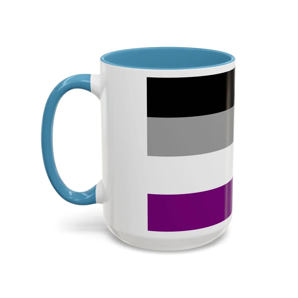 Asexual Pride Flag - Accent Coffee Mug-Go Mug Yourself