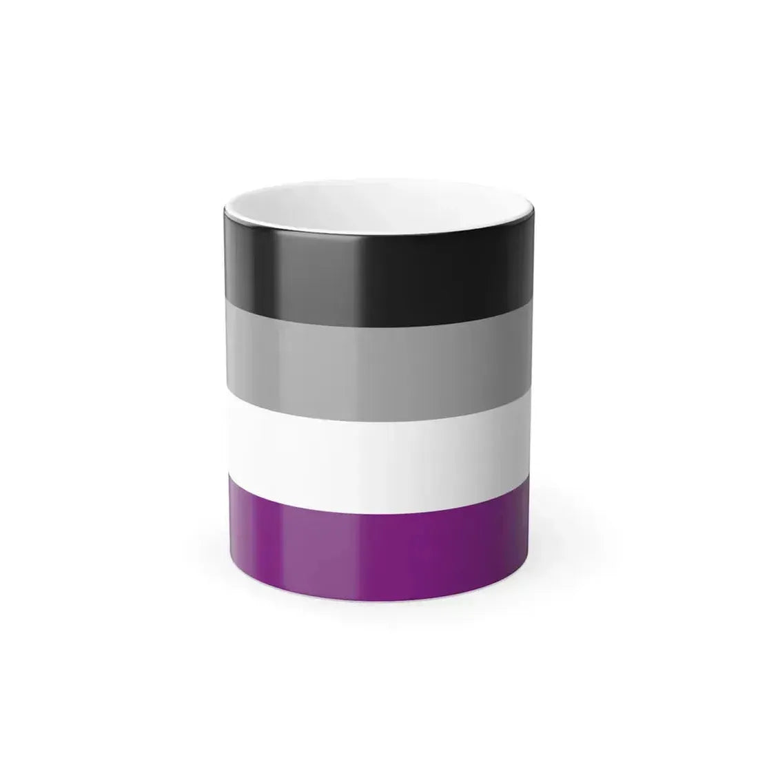 Asexual Pride Flag - Color Changing Mug 11oz 11oz - Go Mug Yourself