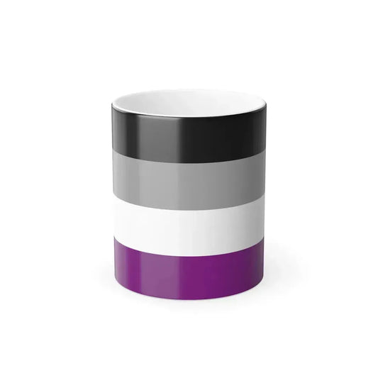 Asexual Pride Flag - Color Changing Mug 11oz 11oz - Go Mug Yourself