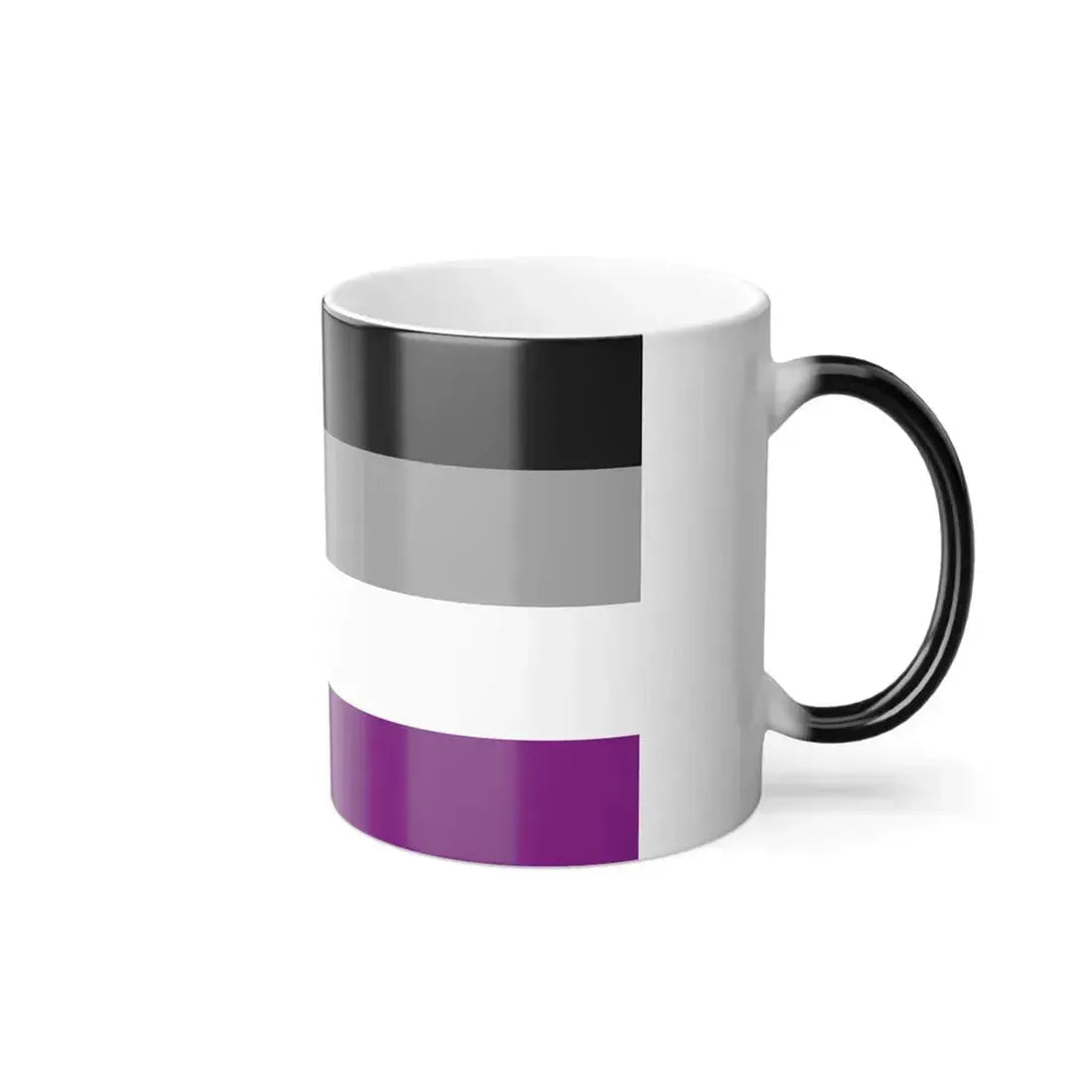 Asexual Pride Flag - Color Changing Mug 11oz - Go Mug Yourself