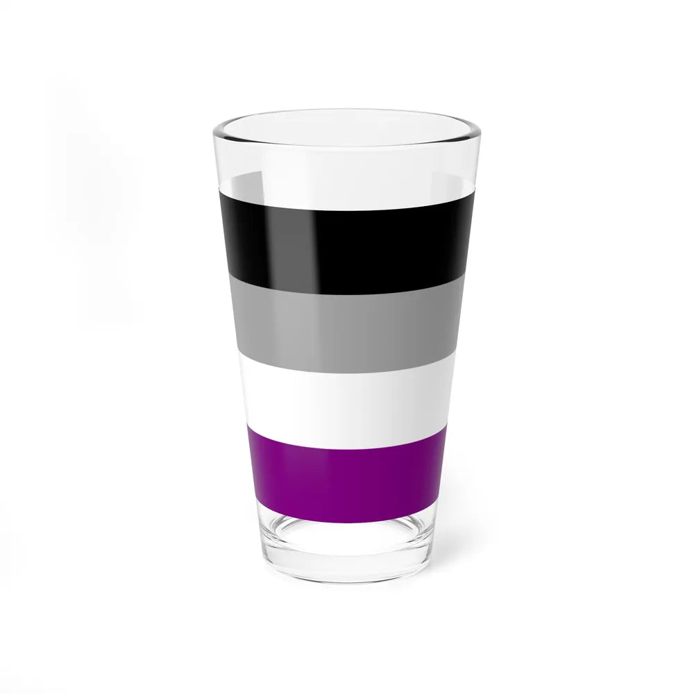 Asexual Pride Flag - Pint Glass 16oz-16oz-Go Mug Yourself