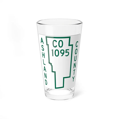 Ashland County Route 1095 OH (Ohio) (Road Sign) Pint Glass 16oz 16oz - Go Mug Yourself