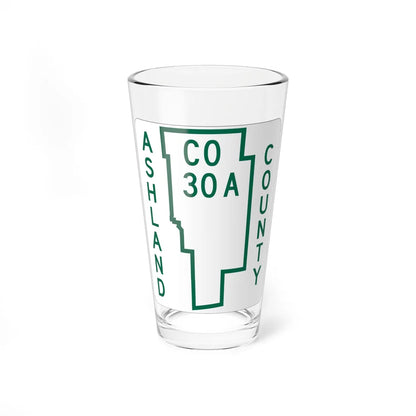 Ashland County Route 30A OH (Ohio) (Road Sign) Pint Glass 16oz 16oz - Go Mug Yourself