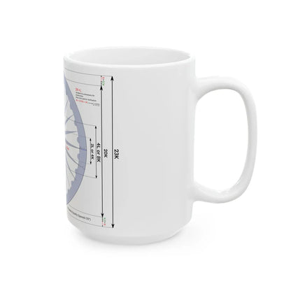 Ashoka Chakra Construction sheet (India) White Coffee Mug - Go Mug Yourself