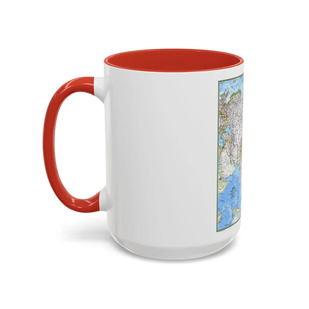 Asia (1971) (Map) Accent Coffee Mug-Go Mug Yourself