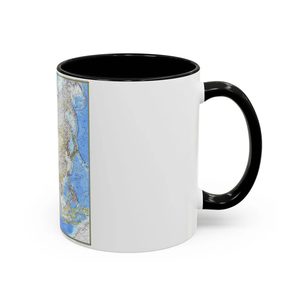 Asia (1971) (Map) Accent Coffee Mug-Go Mug Yourself