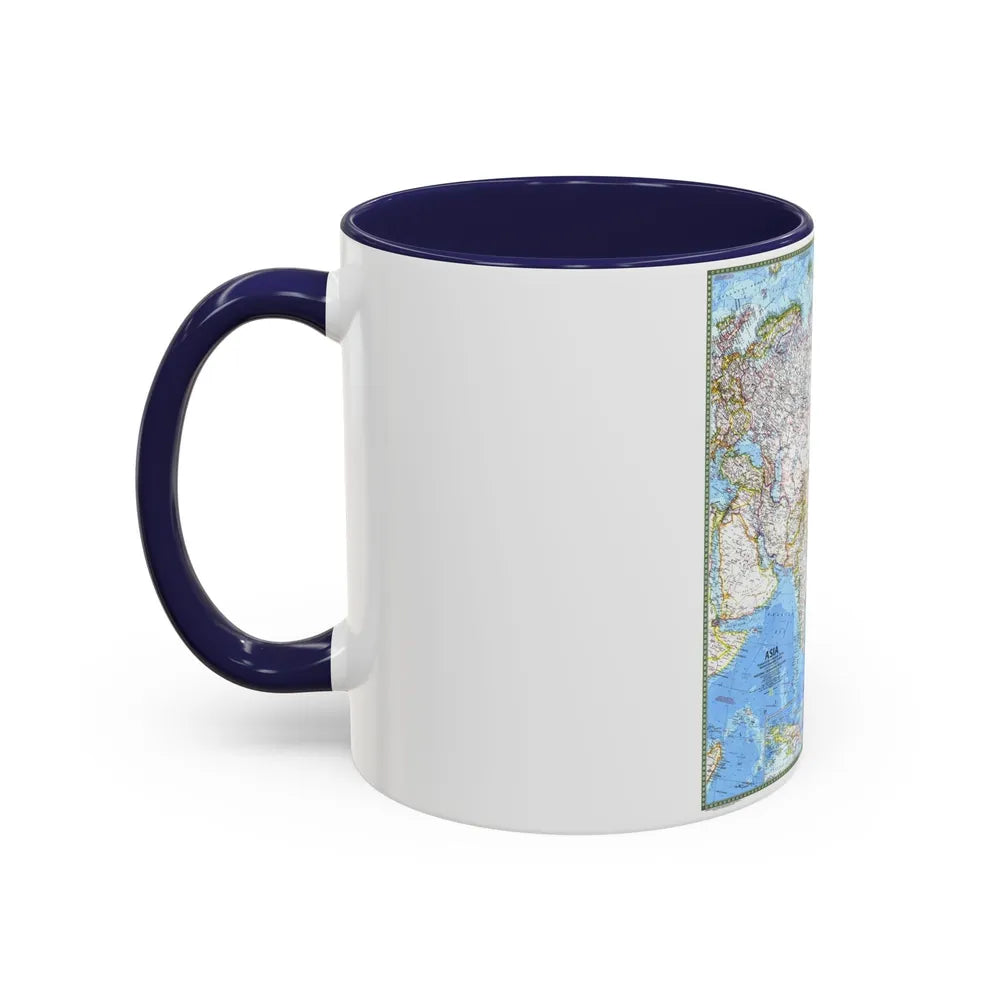 Asia (1971) (Map) Accent Coffee Mug-Go Mug Yourself