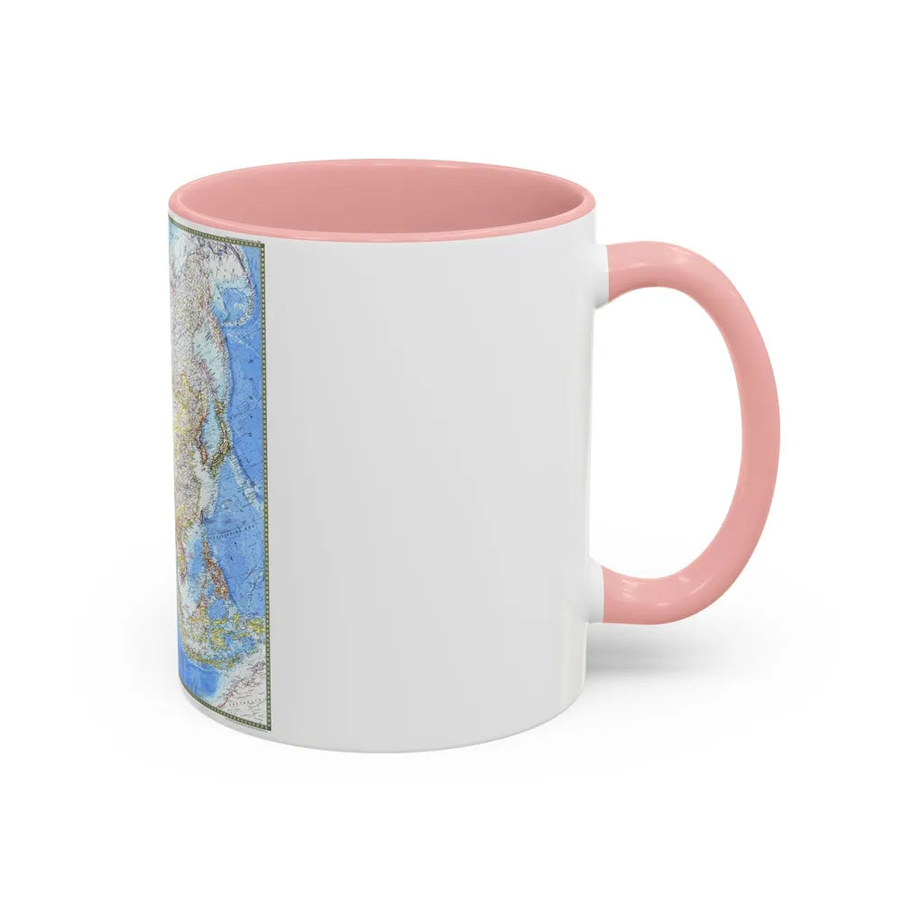 Asia (1971) (Map) Accent Coffee Mug-Go Mug Yourself