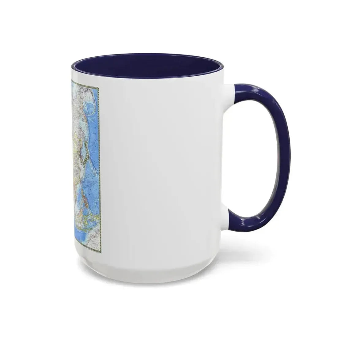 Asia (1971) (Map) Accent Coffee Mug - Go Mug Yourself