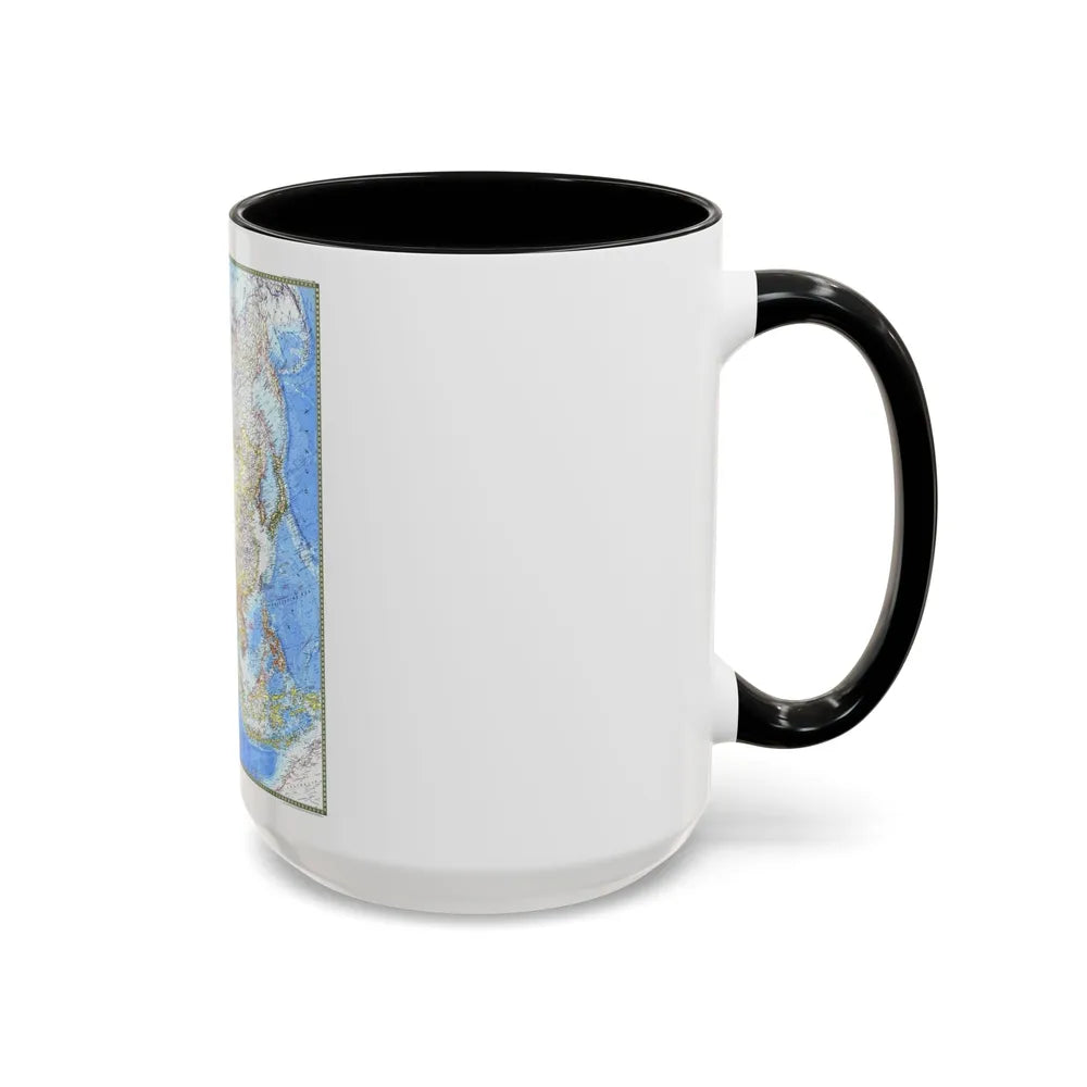 Asia (1971) (Map) Accent Coffee Mug-Go Mug Yourself