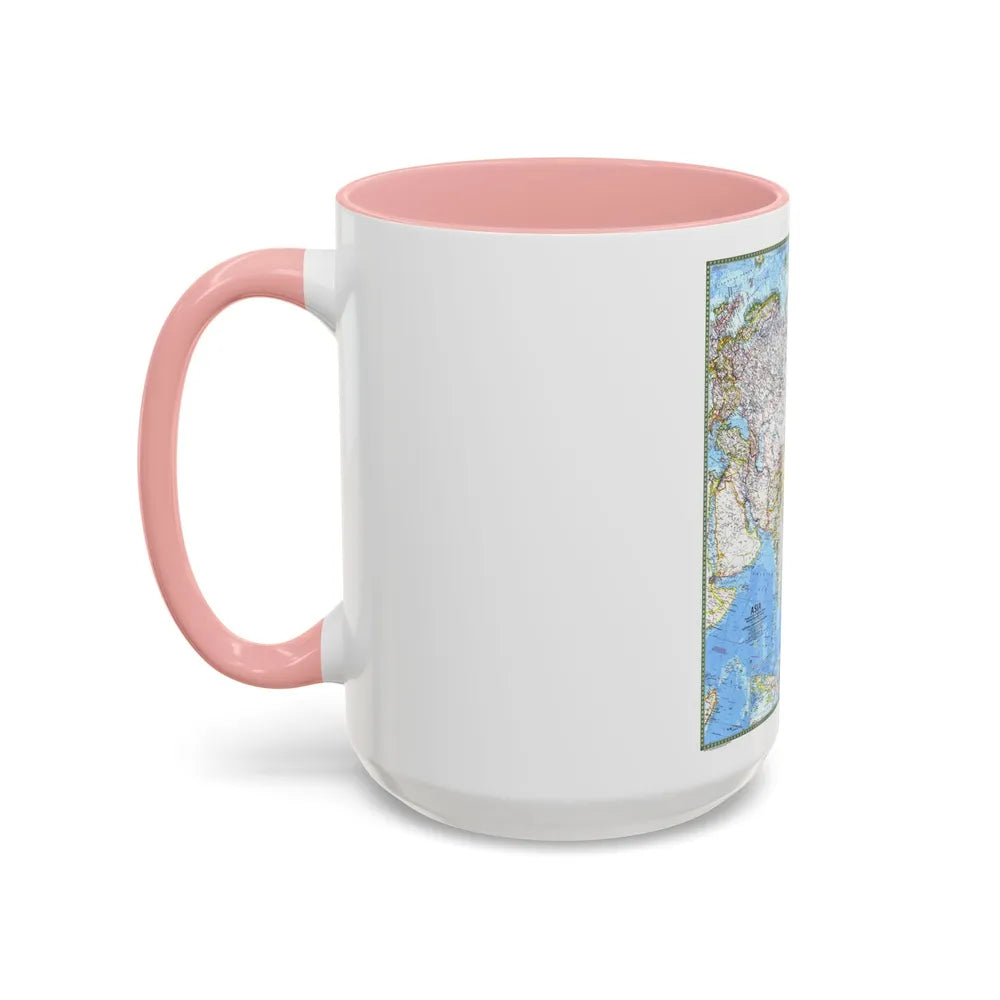 Asia (1971) (Map) Accent Coffee Mug-Go Mug Yourself