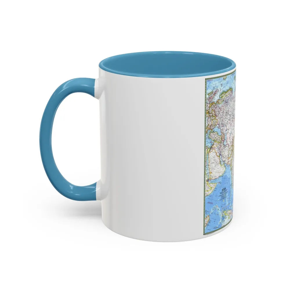 Asia (1971) (Map) Accent Coffee Mug-Go Mug Yourself