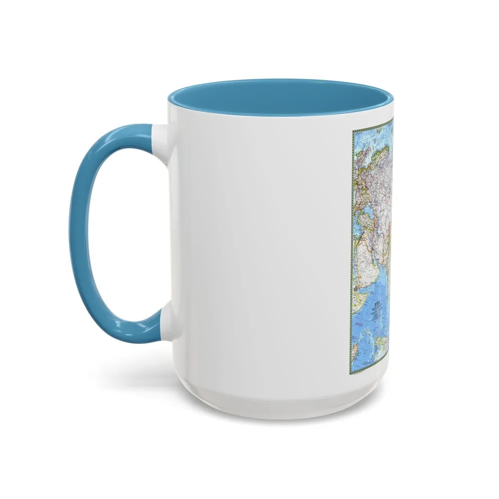 Asia (1971) (Map) Accent Coffee Mug-Go Mug Yourself