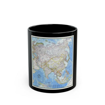 Asia (1971) (Map) Black Coffee Mug-11oz-Go Mug Yourself