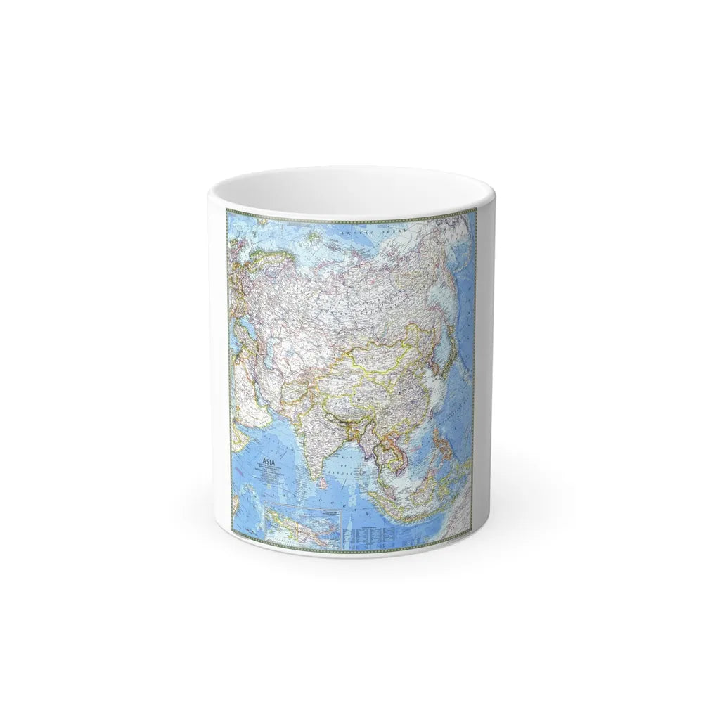 Asia (1971) (Map) Color Changing Mug 11oz-11oz-Go Mug Yourself