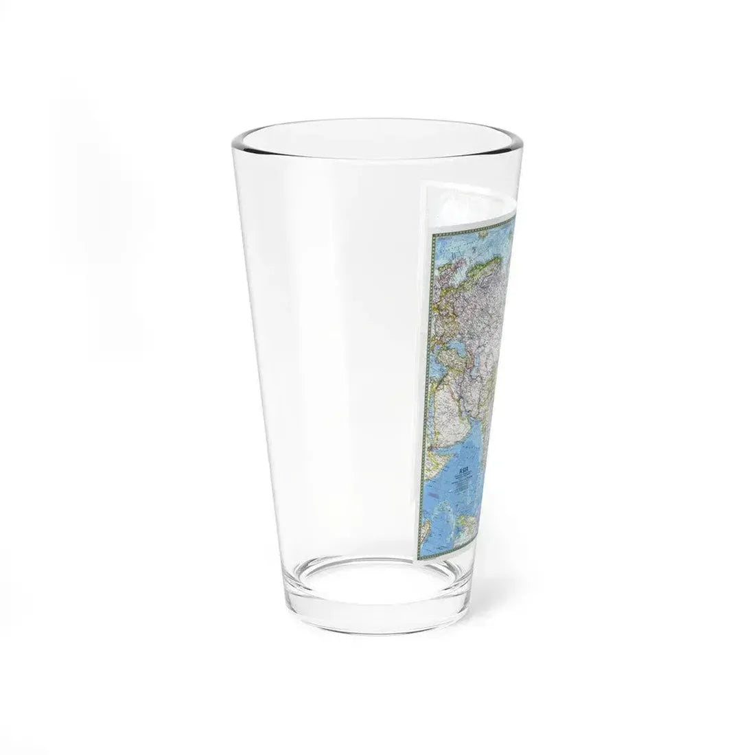Asia (1971) (Map) Pint Glass 16oz - Go Mug Yourself