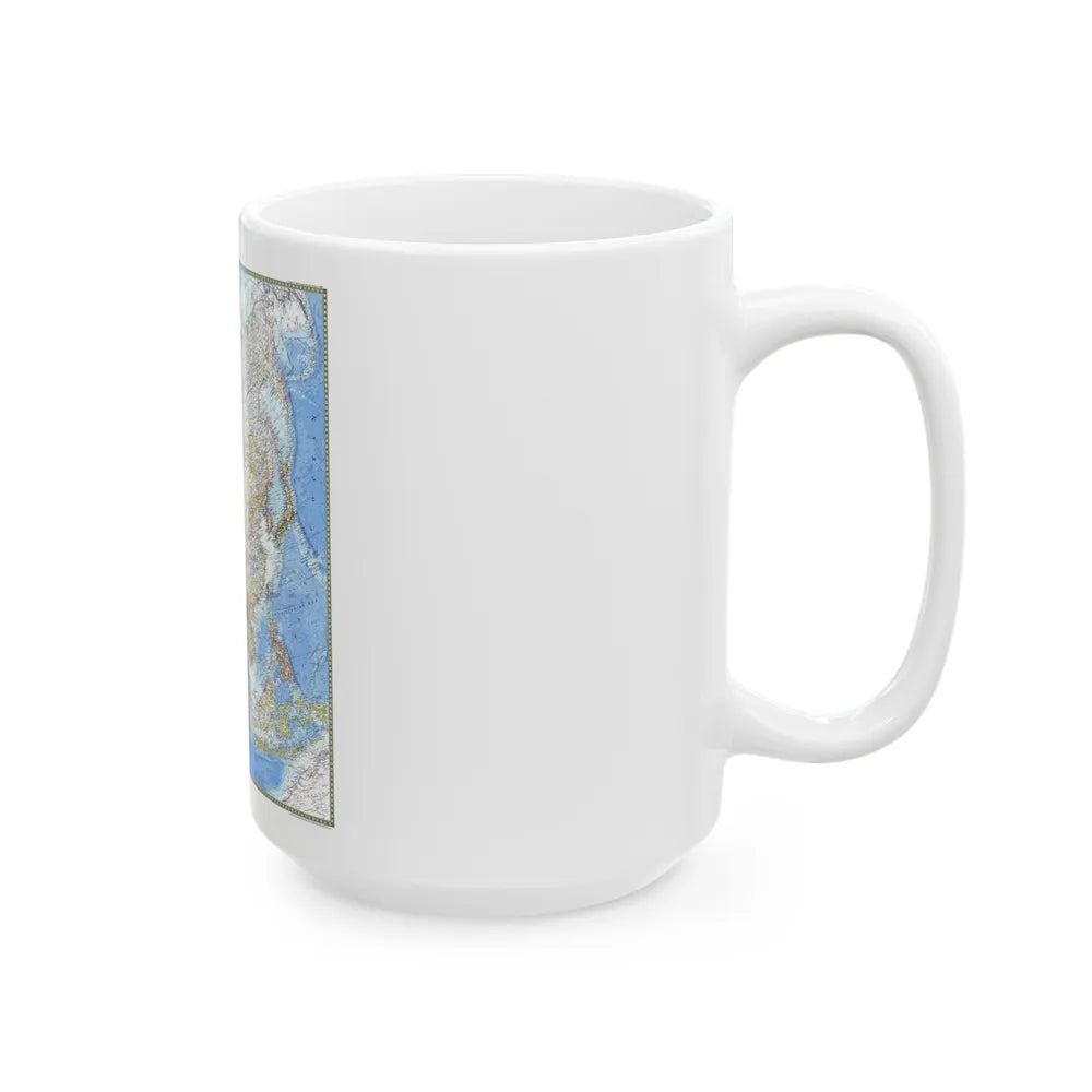 Asia (1971) (Map) White Coffee Mug-Go Mug Yourself