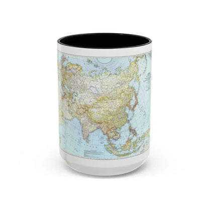 Asia and Adjacent Areas (1942) (Map) Accent Coffee Mug 15oz Black - Go Mug Yourself