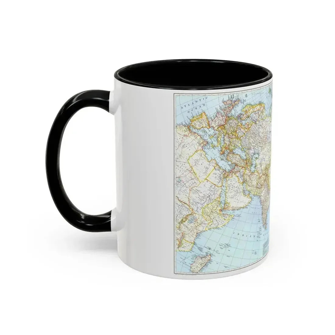 Asia and Adjacent Areas (1942) (Map) Accent Coffee Mug - Go Mug Yourself