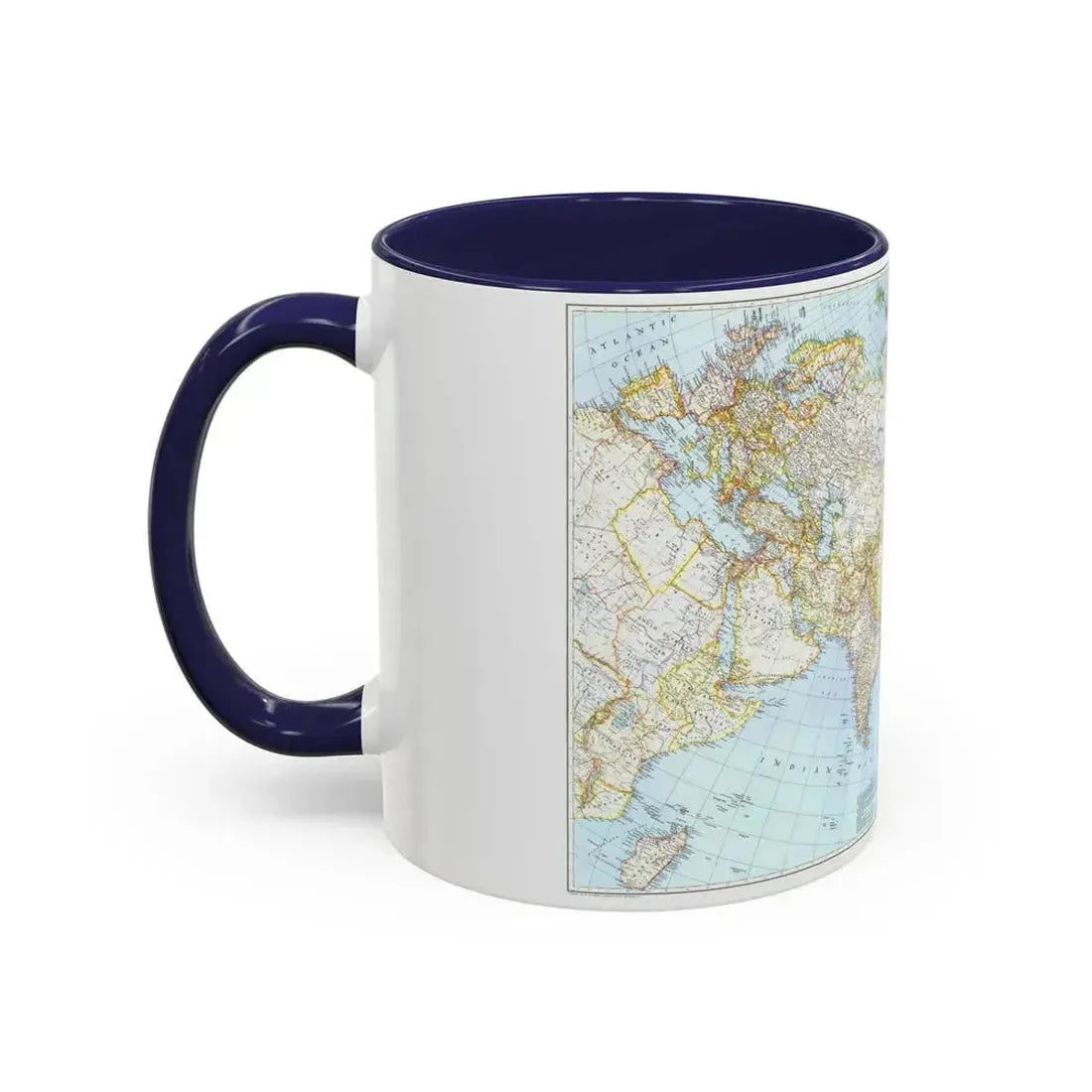 Asia and Adjacent Areas (1942) (Map) Accent Coffee Mug - Go Mug Yourself