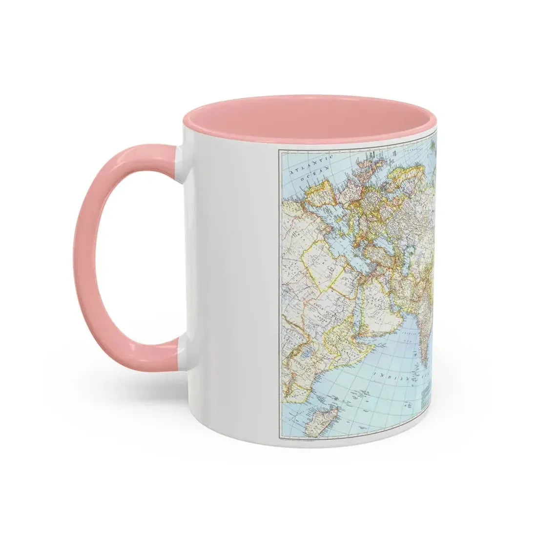Asia and Adjacent Areas (1942) (Map) Accent Coffee Mug - Go Mug Yourself