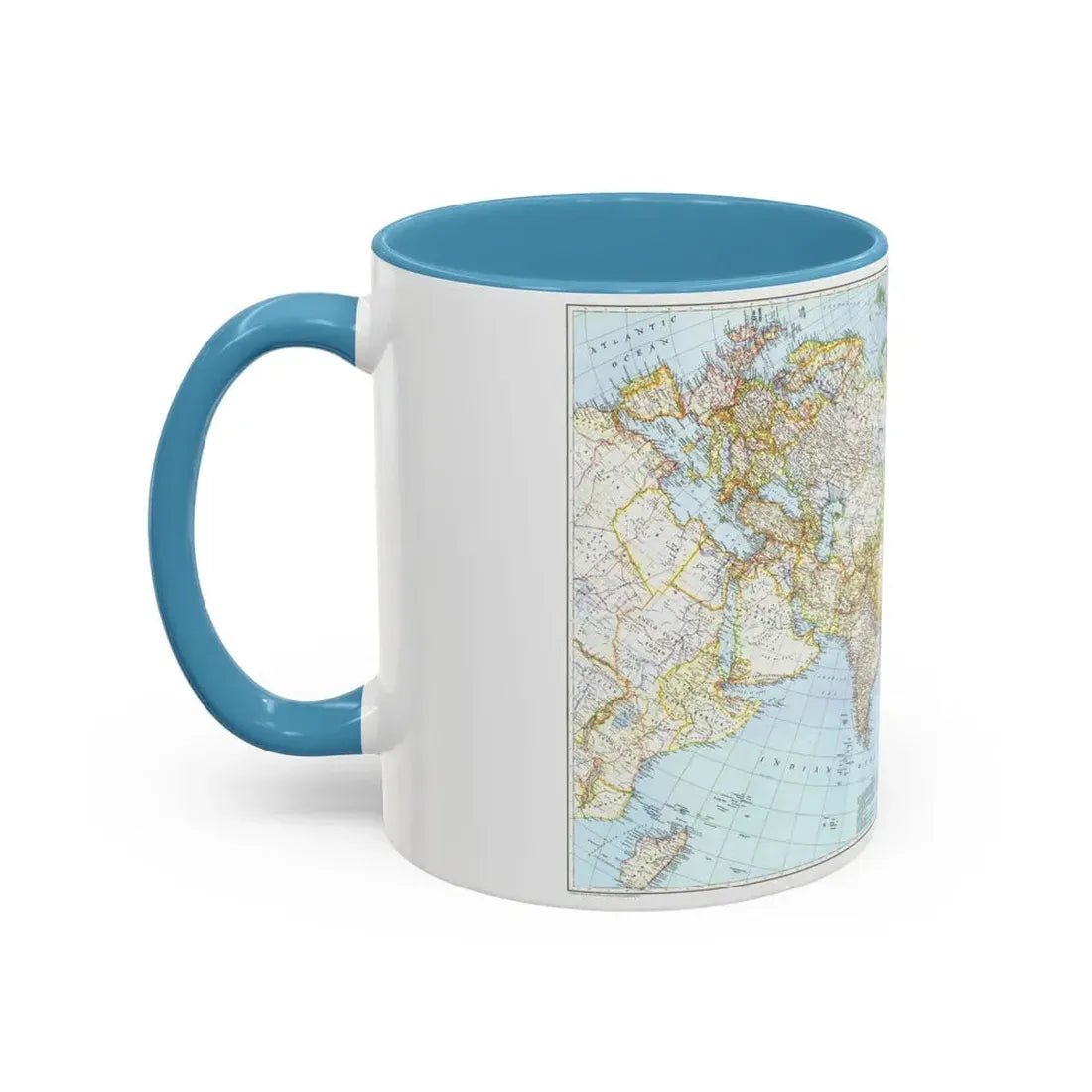 Asia and Adjacent Areas (1942) (Map) Accent Coffee Mug - Go Mug Yourself