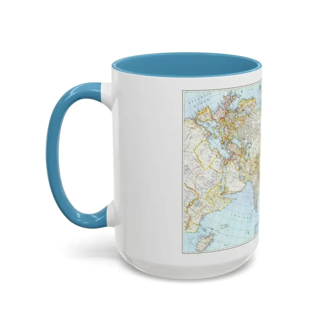 Asia and Adjacent Areas (1942) (Map) Accent Coffee Mug - Go Mug Yourself