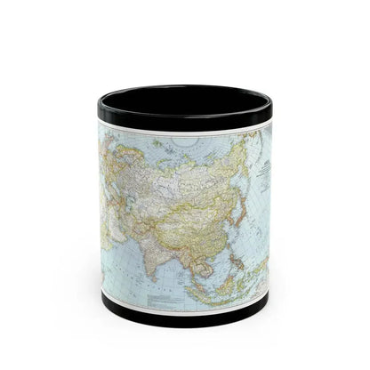 Asia and Adjacent Areas (1942) (Map) Black Coffee Mug 11oz - Go Mug Yourself